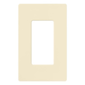 Lutron Claro Single Gang Designer Wall Plate Almond