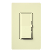 Lutron Diva 300 Watt 120 Volt 3-Way Electronic Low Voltage Preset Dimmer with Locator Light Almond
