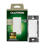 Lutron Maestro 250 Watt LED/500 Watt ELV/400VA MLV Single Pole/Multi-Location PRO LED+ Dimmer Switch with Professional Packaging White