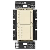 Lutron Maestro 75 Watt 2.5 Ampere Single Pole LED+ Dual 6-Level Dimmer and Timer Switch Almond