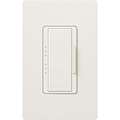 Lutron Maestro Dimmer, 1000W Incandescent/Halogen Only, Single Pole/Multi-Location, 120V Biscuit