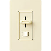 Lutron Skylark 6 Ampere Single Pole/3-Way 277 Volt 3-Wire Preset Dimmer Switch for Ballasts/LED Drivers Almond