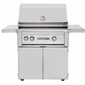 Lynx Sedona 46000 BTU 30 Inch Wide Liquid Propane Free Standing Grill with Rotisserie and ProSear Infrared Burner Stainless Steel