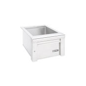 Lynx Professional 18 Inch Single Drop In Outdoor Sink with Drain and LED Lights Stainless Steel