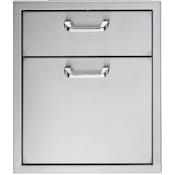 Lynx Grills 19" Soft Close Double Drawer Storage N/A