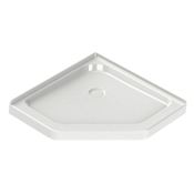 Maax Neo-Angle 42" x 42" Acrylic Corner Shower Base with Corner Drain White