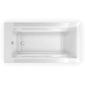 Maax Optik 60" Free Standing Acrylic Soaking Tub with Reversible Installation - Less Drain White
