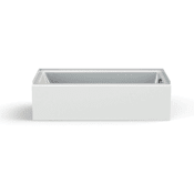 Maax Rubix Access 60" Alcove Acrylic Soaking Tub with Right Hand Installation - Less Drain White