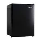 Magic Chef 19 Inch Wide 2.4 Cu. Ft. Compact Refrigerator with Reversible Door Black