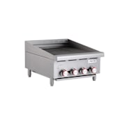 Magic Chef 24 Inch Wide Natural Gas Countertop Radiant Commercial Charbroiler Stainless Steel