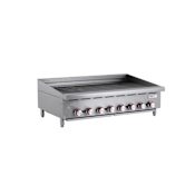 Magic Chef 48 Inch Wide Natural Gas Countertop Radiant Commercial Charbroiler Stainless Steel