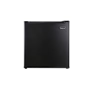 Magic Chef 18 Inch Wide 1.7 Cu. Ft. Compact Refrigerator and Freezer Combo with In-Door Storage Black