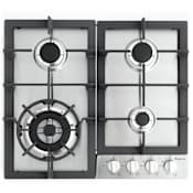 Magic Chef 24 Inch Wide Built-In Gas Cooktop with Electronic Ignition Stainless Steel