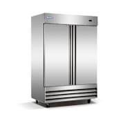 Magic Chef Norpole 54 Inch Wide 48 Cu. Ft. Free Standing Commercial Reach-In Freezer with Interior Lighting Stainless Steel