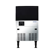 Magic Chef Norpole 20 Inch Wide Undercounter Ice Machine with 120 Lbs. Daily Ice Production Stainless Steel