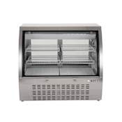Magic Chef Norpole 47 Inch Wide 18 Cu. Ft. Door Slide Deli Display Case Stainless Steel