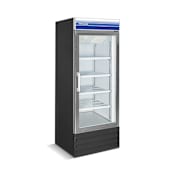 Magic Chef Norpole 27 Inch Wide 13 Cu. Ft. Right Door Swing Reach-In Merchandiser Freezer Black