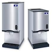 Manitowoc Countertop Nugget Ice and Water Dispenser- 20 lb Bin with Lever Dispensing Stainless Steel