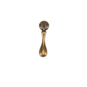 Manzoni 2-1/2 Inch Zamac Pendant Cabinet Knob from the Classic European Renaissance Collection Distressed Brass