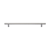 Manzoni Stainless Steel 10" Center to Center Smooth Bar Cabinet Pull Satin Stainless