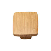 Manzoni Designer Wood 2-7/8 Inch Rectangular Cabinet Knob Oak