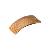 Manzoni Designer Wood 1-1/4 Inch Center to Center Finger Cabinet Pull Oak