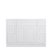 Maplevilles Cabinetry 48" Single Free Standing Vanity Cabinet Only - Less Vanity Top Snow White