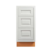 Maplevilles Cabinetry Ready to Assemble 12" Shaker Inset Drawer Base Vanity Cabinet Vintage White