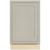 Maplevilles Cabinetry Inset 21" Wide x 35" Tall Base Cabinet with Single Drawer with Waste Bins Tuscan Grey