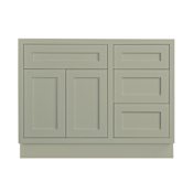 Maplevilles Cabinetry 42" Single Free Standing Vanity Cabinet Only - Less Vanity Top Venetian Sage