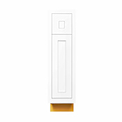 Maplevilles Cabinetry Inset 9" Wide x 35" Tall Single Door Base Cabinet with Single Drawer Snow White