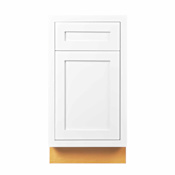Maplevilles Cabinetry Inset 18" Wide x 35" Tall Single Door Base Cabinet with Single Drawer Snow White