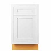Maplevilles Cabinetry Inset 21" Wide x 35" Tall Single Door Base Cabinet with Single Drawer Snow White