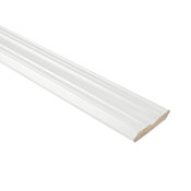 Maplevilles Cabinetry Inset 96" Long x 4" Wide Large Crown Kitchen Cabinet Molding Snow White