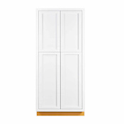 Maplevilles Cabinetry Inset 36" Wide x 93" Tall 4 Door Tall or Pantry Cabinet Snow White