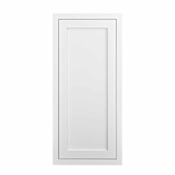 Maplevilles Cabinetry Inset 15" Wide x 30" Tall Single Door Wall Cabinet Snow White