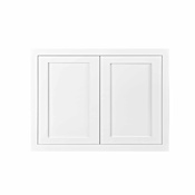Maplevilles Cabinetry Inset 30" Wide x 24" Tall Double Door Wall Cabinet Snow White