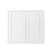 Maplevilles Cabinetry Inset 33" Wide x 30" Tall Double Door Wall Cabinet Snow White
