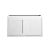 Maplevilles Cabinetry Inset 36" Wide x 21" Tall Double Door Wall Cabinet Snow White