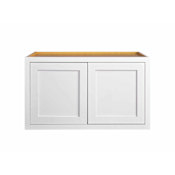 Maplevilles Cabinetry Inset 36" Wide x 21" Tall Double Door Wall Cabinet Snow White