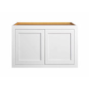 Maplevilles Cabinetry Inset 36" Wide x 24" Tall Double Door Wall Cabinet Snow White