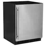 Marvel Low Profile 24 Inch Wide 4.9 Cu. Ft. Energy Star Certified Compact Freezerless Refrigerator Stainless Steel