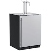 Marvel Classic 24 Inch Wide 5.7 Cu. Ft. Built-In / Free Standing Double Tap Wine Kegerator Stainless Steel