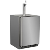 Marvel Outdoor 24 Inch Wide 5.7 Cu. Ft. Built-In / Free Standing Single Tap Kegerator Stainless Steel