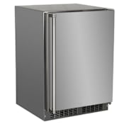 Marvel Outdoor 24 Inch Wide 5.3 Cu. Ft. Energy Star Rated Compact Refrigerator with Dynamic Cooling Technology Stainless Steel