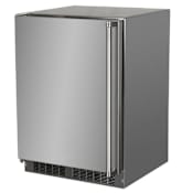 Marvel 24 Inch Wide 5.1 Cu. Ft. Energy Star Rated Compact Refrigerator with Dynamic Cooling Technology Stainless Steel