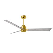 Matthews Fan Company Alessandra 56" 3 Blade Indoor / Outdoor Ceiling Fan Brushed Brass / Barnwood