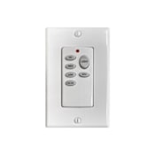 Matthews Fan Company AC Motor 2 Wire System with 3 Speed Control and LED On and Off Function White