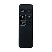 Matthews Fan Company Hand Held Remote for 3 Speed Control with Oscillation On and Off Function Black
