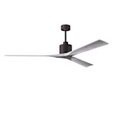 Matthews Fan Company Nan XL 72" 3 Blade Indoor Ceiling Fan with Remote Control Textured Bronze / Barnwood